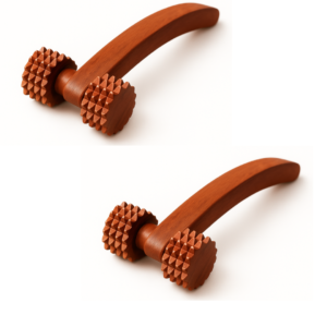Vitalpoint Wooden Balyantra Roller for Hand and Foot Massage (Pack of 2)